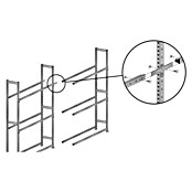 Scholz System Regalknoten-Set Anbauelement (2 Stk., Verzinkt)