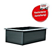 Gardol Hochbeet mit Schneckenkante (152 x 112 x 76 cm, Stahl, Anthrazit