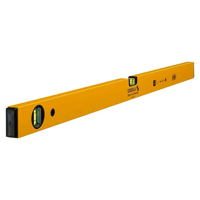Stabila Wasserwaage Type 70 - Länge: 90 cm, Aluminium - Gelbe Wasserwaage von Stabila, ideal für präzise Ausrichtungen. Das Werkzeug "Made in Germany" für Handwerker und Heimwerker.