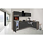 Respekta Winkelküche KBL280EYGS (172 x 280 cm, Grau Seidenglanz)
