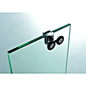 GME Mampara de ducha esquinera Prestige Titan (L x An x Al: 70 x 100 x 195 cm, Anodizado, Espesor: 8 mm, Plata brillo)
