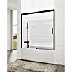 GME Mampara para bañera Basic (An x Al: 170 x 150 cm, Vidrio serigrafiado, Negro) | BAUHAUS