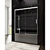 GME Mampara para bañera Basic (An x Al: 155 x 150 cm, Vidrio serigrafiado, Blanco) | BAUHAUS