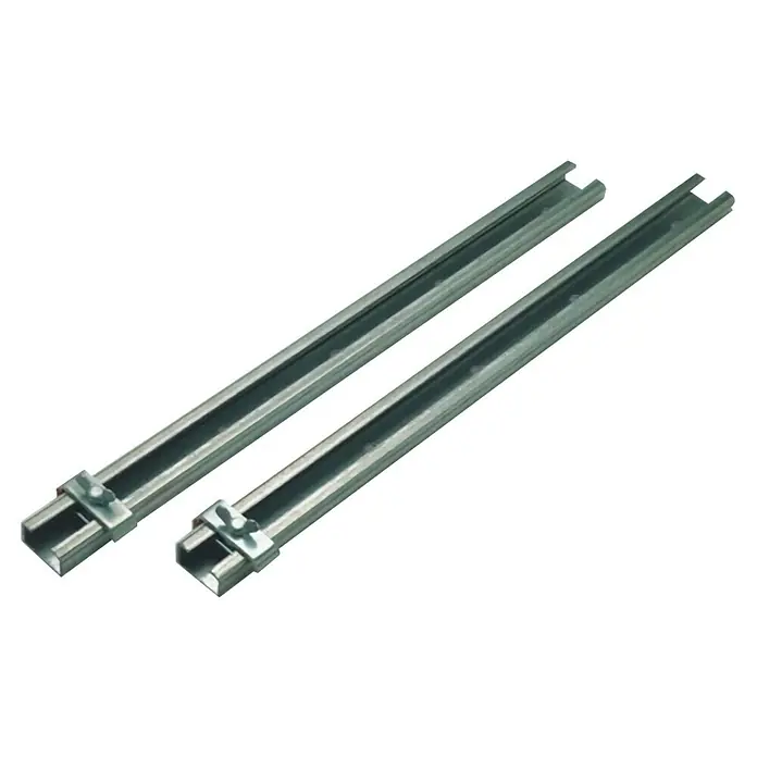 Mepa Wannenrand-Klemmleisten-Set - Geeignet für: Stahl- & Acrylwannen - Zwei Metallschienen mit Befestigungen, ideal für Konstruktions- und Montagearbeiten.