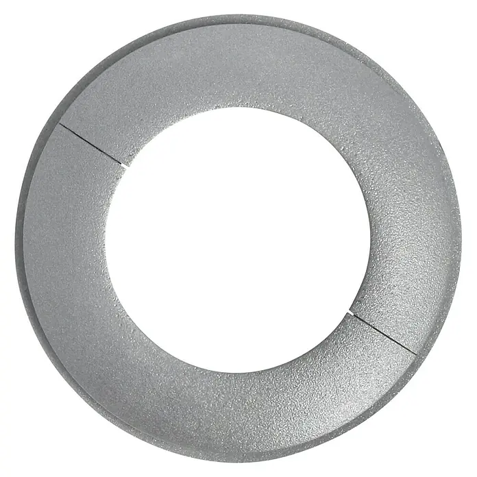 LOGOCLIC Rohrrosette -  - Grauer, geteilter Rosettenring für Rohre oder Stangen. Ideal für Heizungsrohre oder Sanitäranlagen, um einen sauberen Abschluss zu gewährleisten.