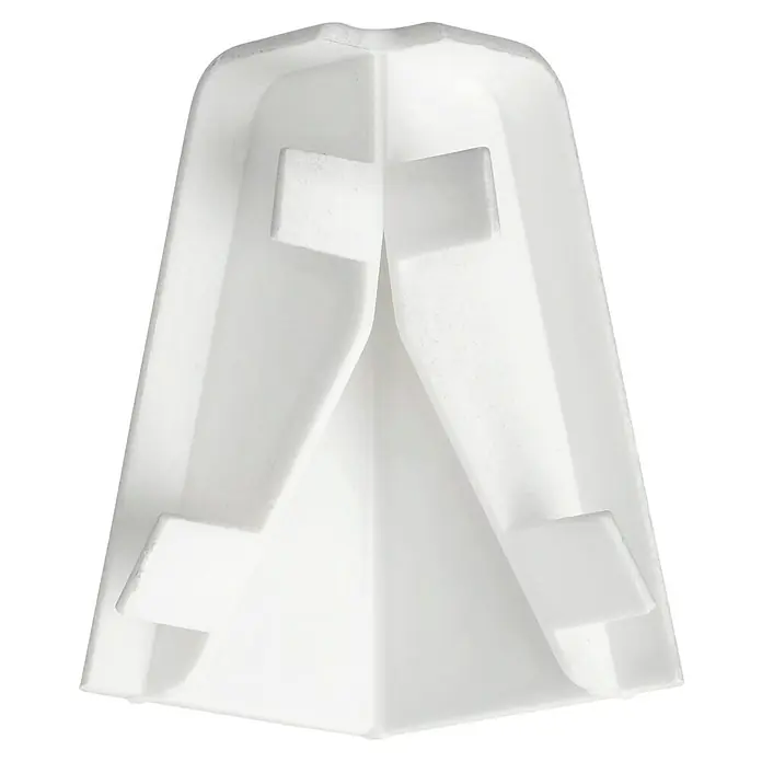 LOGOCLIC Außenecke K40 C - Silber, 2 Stk., Passend für: LOGOCLIC Sockelleiste K40 C - Weiße Eckenschutzvorrichtung zum Schutz von Gegenständen während des Transports mit verstärkten Pads für optimalen Schutz.