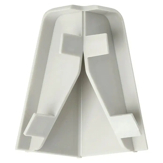LOGOCLIC Außenecke K40 C - Buche Grau, 2 Stk., Passend für: LOGOCLIC Sockelleiste K40 C - Aufnahme eines weißen Eckschutzes, der dazu dient, die Ecken von Wänden oder Möbeln vor Beschädigungen zu schützen.