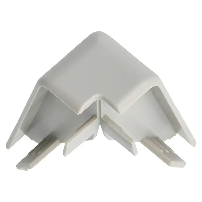 LOGOCLIC Außenecke K40 C - Grau, 2 Stk., Passend für: LOGOCLIC Sockelleiste K40 C - Grauer Eckverbinder für Kabelkanäle, ideal zum Schutz und zur Führung von Kabeln in Innenräumen. Robuste und einfache Installation.