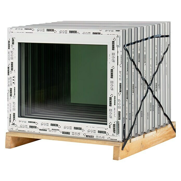 Solid Elements Ventana de PVC Basic (100 x 80 cm, Acristalamiento: x 3, Apertura según normativa: Derecha) | BAUHAUS