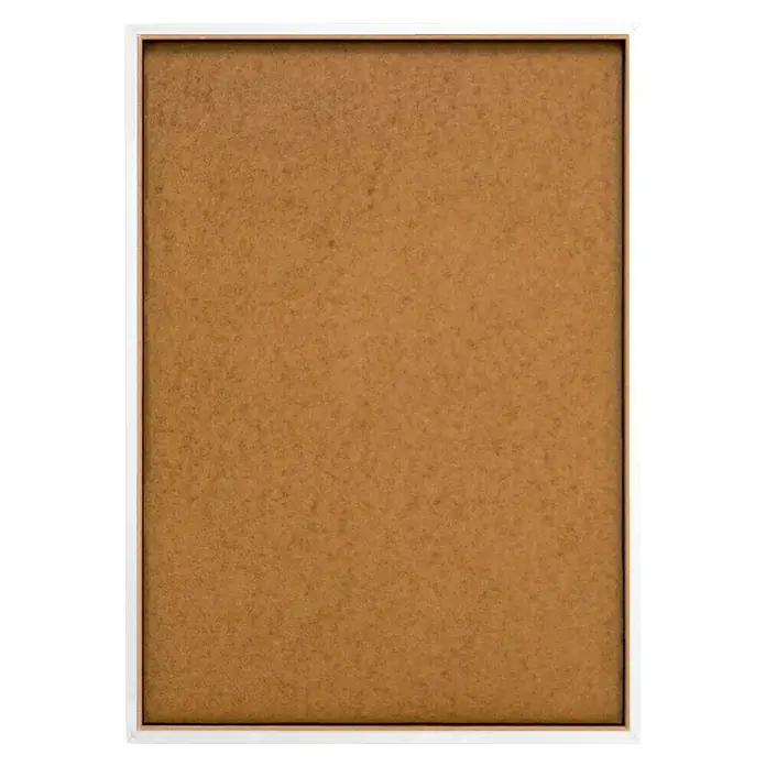 Reinders Bild Modern Frame - Balcony, B x H: 50 x 70 cm - Ein rechteckiger, hellbrauner Bilderrahmen mit einer schmalen, weißen Umrandung, ideal zum Einrahmen von Fotos oder Kunstwerken.