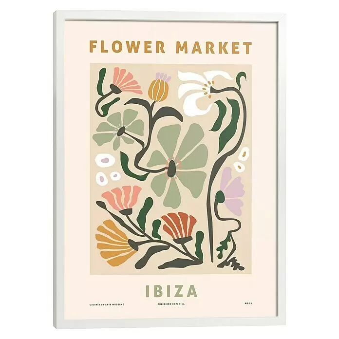 Reinders Bild Modern FrameIbiza Flowers, B x H: 50 x 70 cm