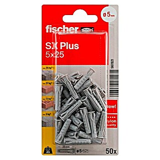 Fischer Taco universal SX Plus (Ø x L: 5 x 25 mm, Nylon, 50 ud.)