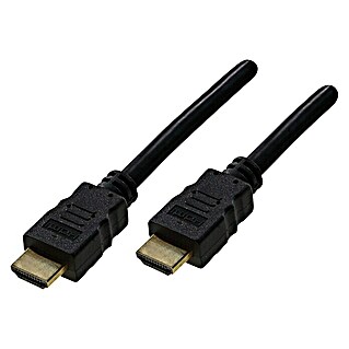 Schwaiger HDMI-Kabel (0,7 m, Schwarz, 18 Gbit/s)