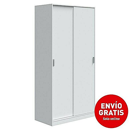 Armario de puertas correderas Max (L x An x Al: 50 x 100 x 200 cm, Blanco)