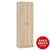 Armario auxiliar con 2 puertas (L x An x Al: 37 x 59 x 180 cm, Natural)