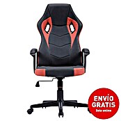 Silla de oficina Erika (Negro/Rojo, Reposacabezas) | BAUHAUS
