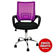 Silla de oficina Martina (Rosa/Negro, Ruedas) | BAUHAUS