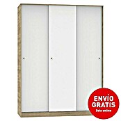 Muebles Pitarch Tibet Armario de puertas correderas (L x An x Al: 55 x 150 x 200 cm, Blanco/Roble cambrian) | BAUHAUS