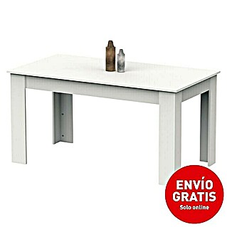 Muebles Pitarch Mesa de comedor Antares (L x An x Al: 80 x 140 x 77 cm, Blanco)
