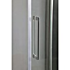 GME Mampara de ducha frontal corredera Trio frontal + lateral (L x An x Al: 70 x 140 x 195 cm, Acero, Espesor de vidrio: 6 mm) | BAUHAUS