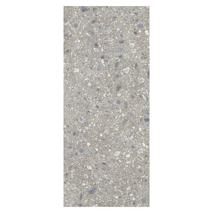 Feinsteinzeugfliese Terrazzo Ceppo XXL (119,7 x 279,7 cm, Silber, Glänzend) | BAUHAUS