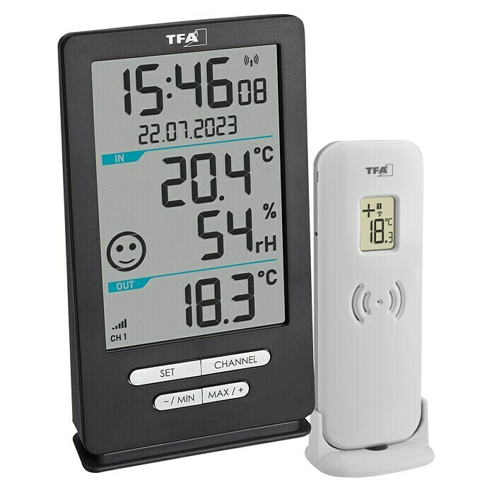 TFA Dostmann Funk-Thermo-Hygrometer Xena Home (Digital, Reichweite Sensor: 100 m) | BAUHAUS