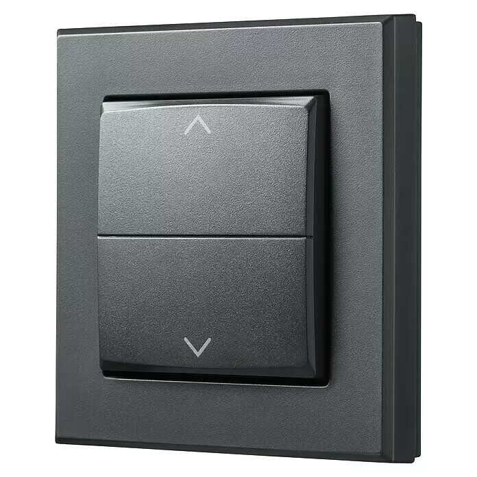 Homematic IP Taster Wippe HmIP-BRA-AMit Pfeilen, Anthrazit, 16 x 86 x 86 mm