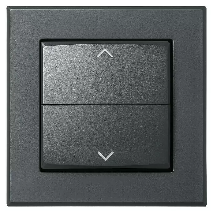 Homematic IP Taster Wippe HmIP-BRA-AMit Pfeilen, Anthrazit, 16 x 86 x 86 mm