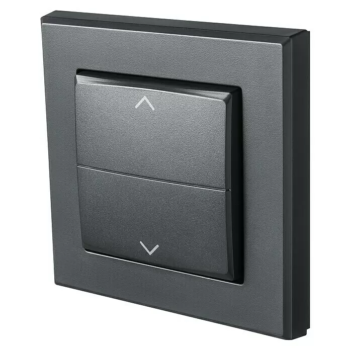 Homematic IP Taster Wippe HmIP-BRA-AMit Pfeilen, Anthrazit, 16 x 86 x 86 mm