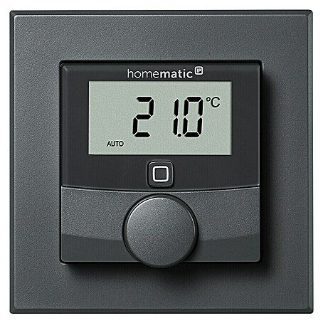 Homematic IP Termostato inalámbrico HmIP-BWTH-A (Funcionamiento en red, 230 V, 54 x 86 x 86 mm, Negro)
