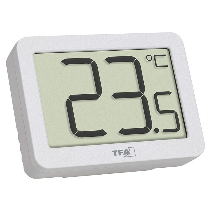 TFA Dostmann Innen-Thermometer (Digital, L x B x H: 55 x 15 x 40 mm, Weiß) | BAUHAUS