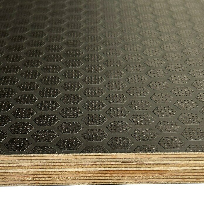 Siebdruckplatte Fixmaß Hexa (Birke, 1.200 x 600 x 9 mm)