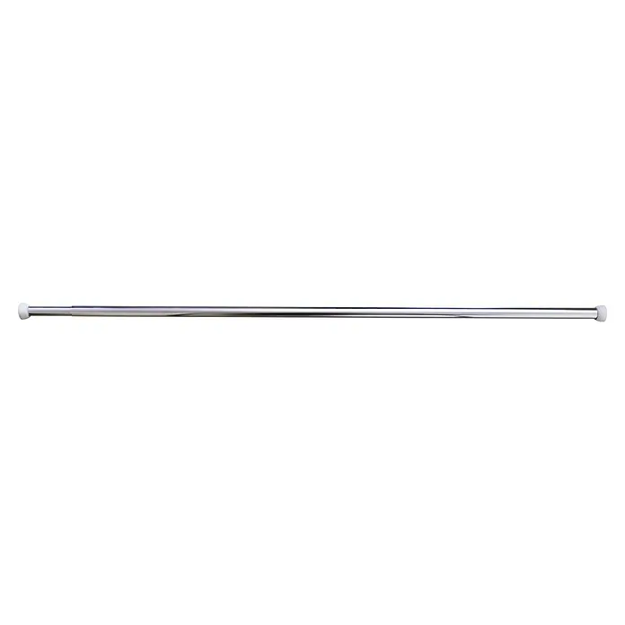 Venus Duschvorhangstange - 110 cm - 185 cm, Durchmesser: 20 mm, Chrom - Silberne Stange mit glänzender Oberfläche. Ideal für industrielle Anwendungen oder als modernes Designelement geeignet.