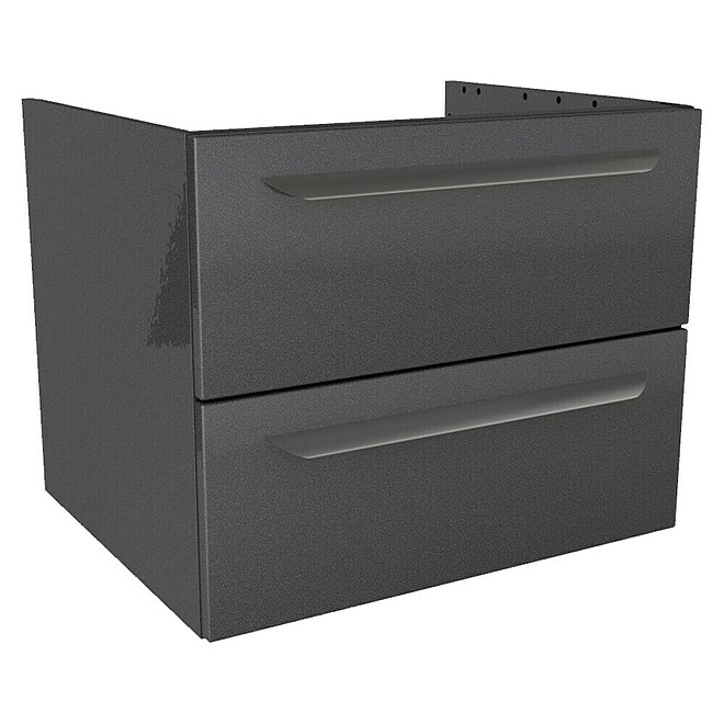Lanzet M9 Waschtischunterschrank  (59,2 x 48,9 x 48 cm, Grafit)