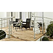 Treba Frewa Geländerset AG2 (Oberbodenmontage, Aluminium, Silber, Länge: 1.500 mm)