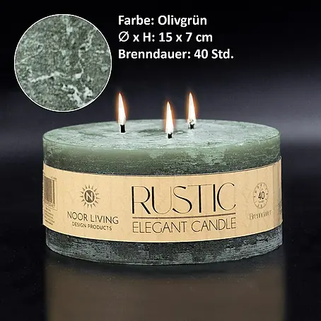 Kerze Rustic