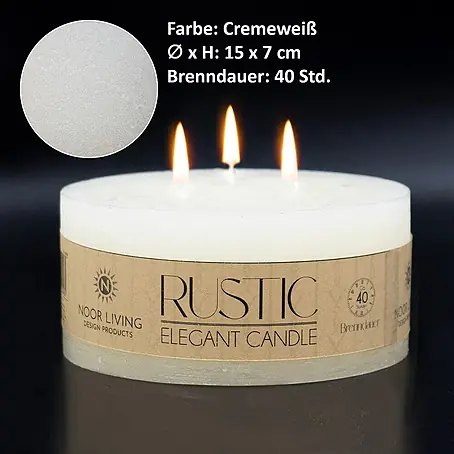Kerze Rustic