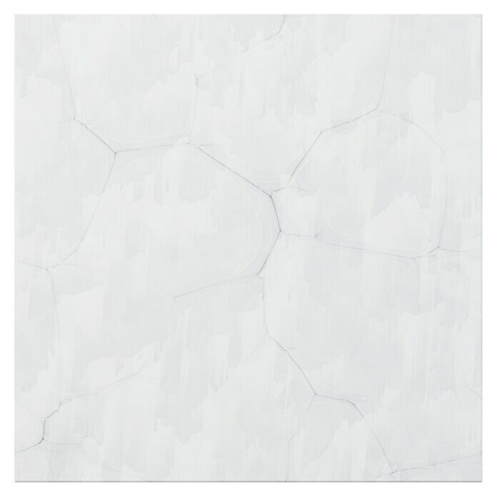 Feinsteinzeugfliese (60 x 60 cm, Weiß/Grau, Poliert)
