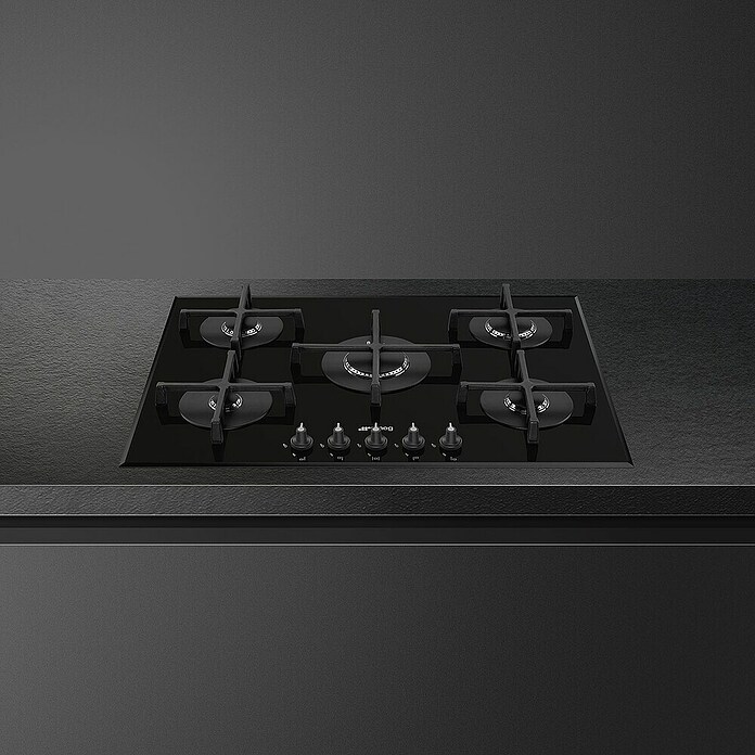 Smeg Placa de cocción de cristal PV175B3 (Número de fogones estándar: 5 ud., Vidrio) | BAUHAUS
