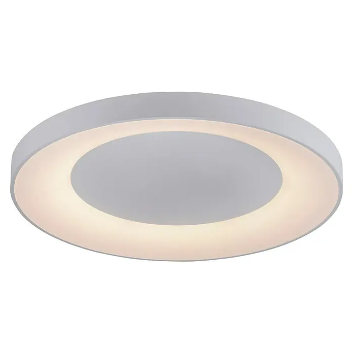 Just Light LED-Deckenleuchte rund ANIKA - 54 W, Ø x H: 70 x 7,7 cm, Weiß, Mehrfarbig - Elegante LED-Deckenleuchte in Weiß mit einem modernen, runden Design, das eine angenehme und gleichmäßige Beleuchtung bietet.