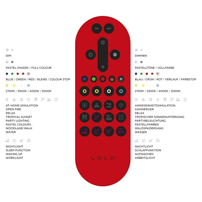 Just Light LED-Deckenleuchte rund LOLAsmart-URANUS (54 W, Ø x H: 69,5 x 8,9 cm, Weiß, RGBW) | BAUHAUS