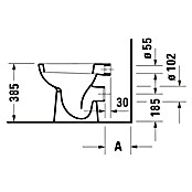 Duravit D-Code Stand-WC (Ohne WC-Sitz, Tiefspüler, Weiß)