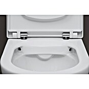 Duravit ME by Starck Spülrandloses Wand-WC Compact (Ohne WC-Sitz, Ohne Beschichtung, Tiefspüler, Weiß)