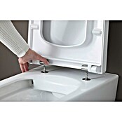 Duravit ME by Starck Spülrandloses Wand-WC-Set (Mit WC-Sitz, Tiefspüler, Weiß)