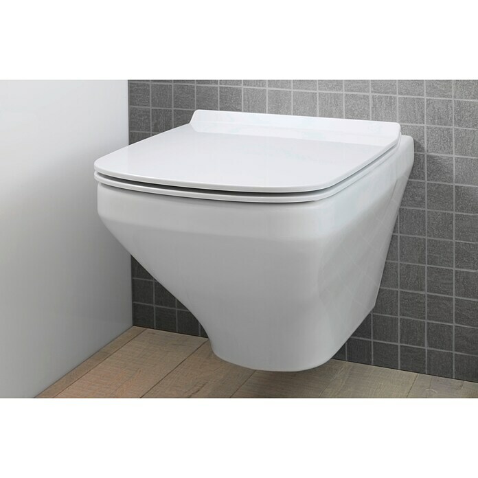 Duravit DuraStyle Spülrandloses Wand-WC (Ohne Beschichtung, Tiefspüler, Montageeigenschaft: Verdeckt, Weiß)