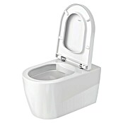 Duravit ME by Starck Spülrandloses Wand-WC-Set (Mit WC-Sitz, Tiefspüler, Weiß)