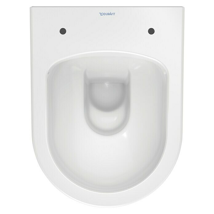 Duravit ME by Starck Spülrandloses Wand-WC Compact (Ohne WC-Sitz, Ohne Beschichtung, Tiefspüler, Weiß)