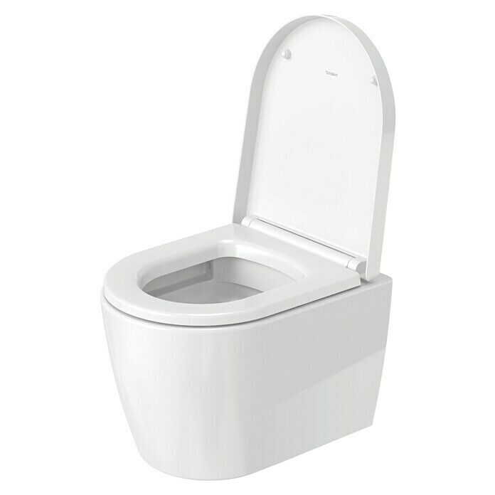 Duravit ME by Starck Spülrandloses Wand-WC Compact (Ohne WC-Sitz, Ohne Beschichtung, Tiefspüler, Weiß)