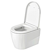 Duravit ME by Starck Spülrandloses Wand-WC Compact (Ohne WC-Sitz, Ohne Beschichtung, Tiefspüler, Weiß)