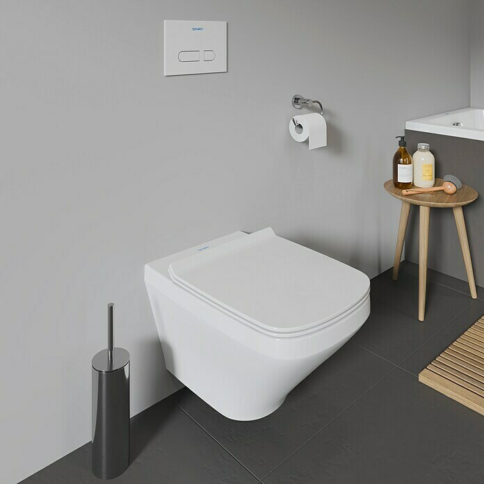 Duravit DuraStyle Spülrandloses Wand-WC (Ohne Beschichtung, Tiefspüler, Montageeigenschaft: Verdeckt, Weiß)